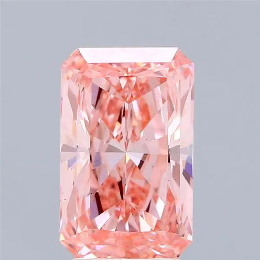 3.09ct Radiant Lab Grown Diamond (Colour Fancy Vivid Pink, Clarity VS1, IGI Certified)