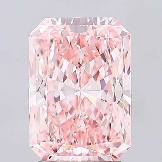 3.09ct Radiant Lab Grown Diamond (Colour Fancy Vivid Pink, Clarity VVS2, IGI Certified)