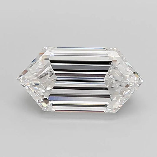 3.10ct Hexagonal Lab Grown Diamond (Colour D, Clarity VS1, IGI Certified)