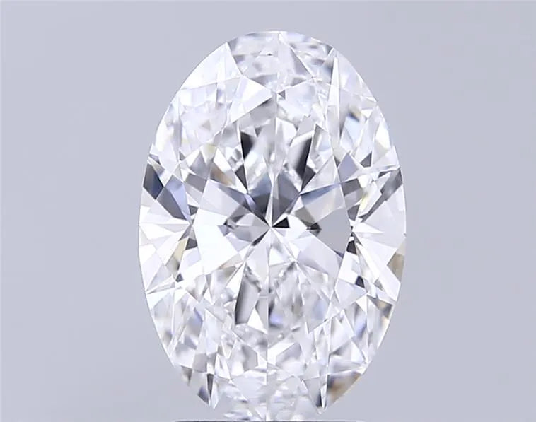 3.10ct Oval Lab Grown Diamond (Colour D, Clarity VVS2, IGI Certified)