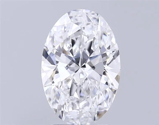 3.10ct Oval Lab Grown Diamond (Colour D, Clarity VVS2, IGI Certified)
