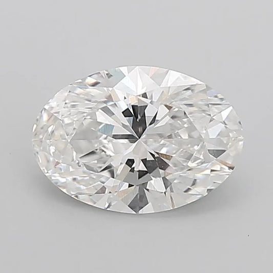 3.10ct Oval Lab Grown Diamond (Colour E, Clarity VVS2, IGI Certified)
