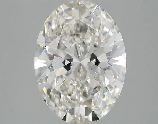 3.10ct Oval Lab Grown Diamond (Colour G, Clarity SI1, IGI Certified)