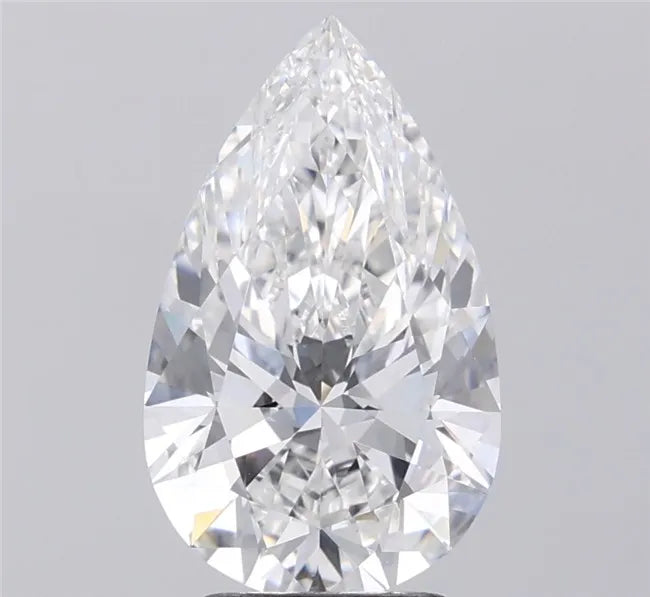 3.10ct Pear Lab Grown Diamond (Colour E, Clarity VVS2, IGI Certified)