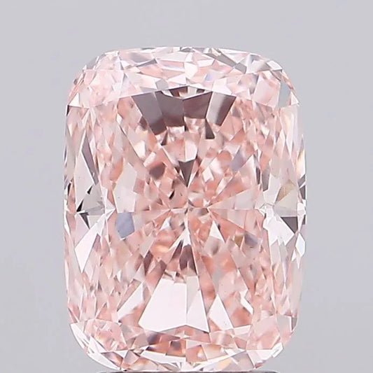 3.11ct Cushion modified Lab Grown Diamond (Colour Fancy Pink, Clarity VS1, IGI Certified)