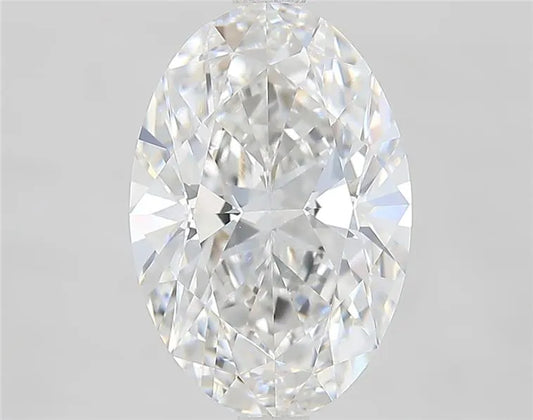 3.11ct Oval Lab Grown Diamond (Colour E, Clarity VVS2, IGI Certified)
