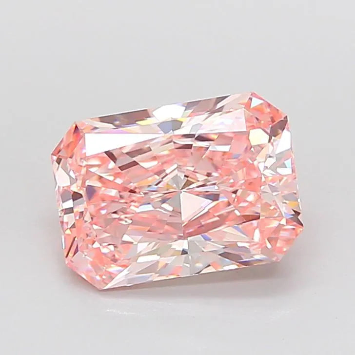 3.11ct Radiant Lab Grown Diamond (Colour Fancy Intense Pink, Clarity VVS1, IGI Certified)