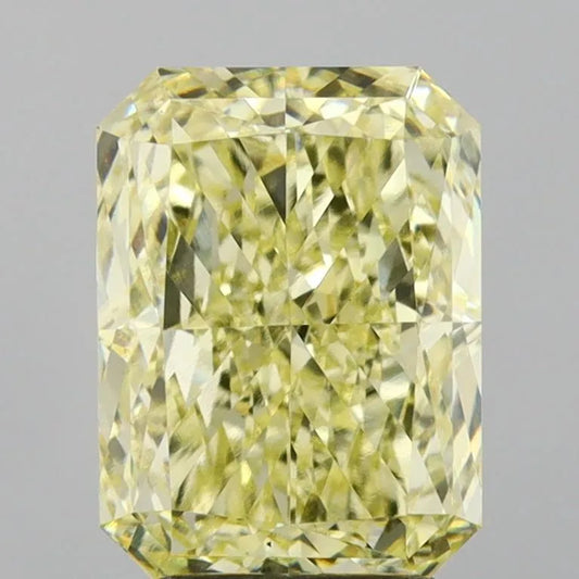 3.11ct Radiant Lab Grown Diamond (Colour Fancy Light Yellow, Clarity VVS2, IGI Certified)