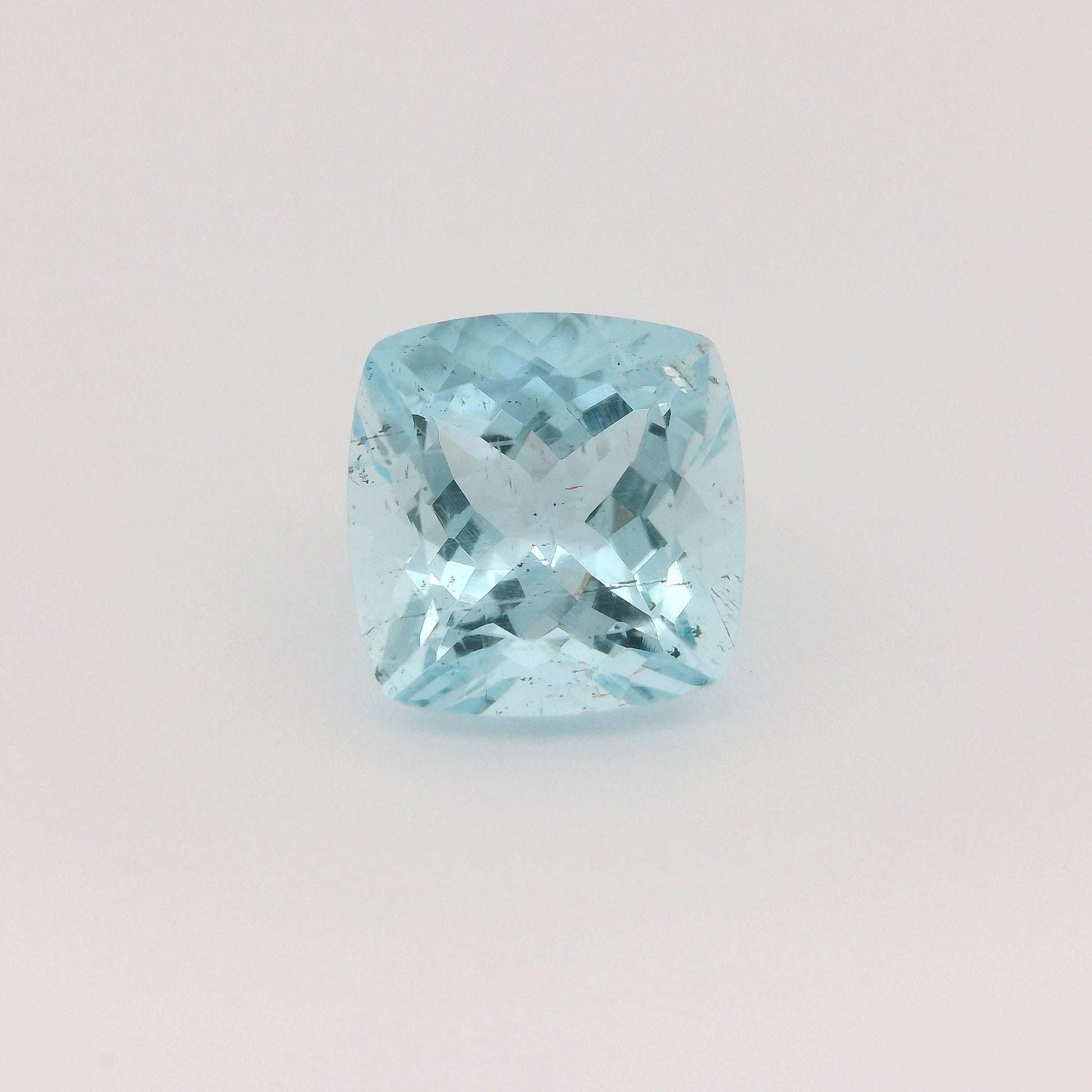 3.13ct Cushion Natural Aquamarine (Colour Blue, Clarity Slightly Included, Cut Faceted)