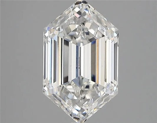 3.13ct Hexagonal Lab Grown Diamond (Colour F, Clarity VVS2, IGI Certified)