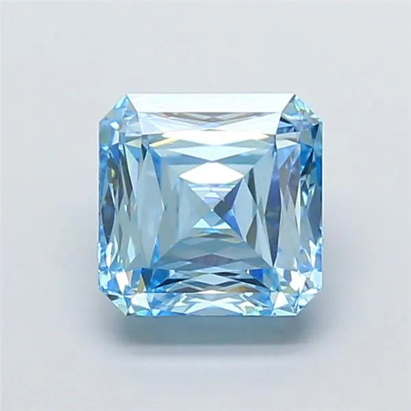 3.13ct Square radiant Lab Grown Diamond (Colour Fancy Vivid Blue, Clarity VVS2, IGI Certified)