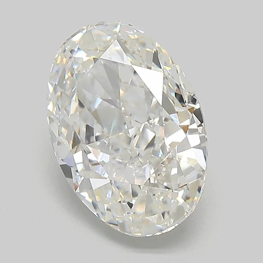 3.14ct Oval Lab Grown Diamond (Colour E, Clarity VS2, IGI Certified)