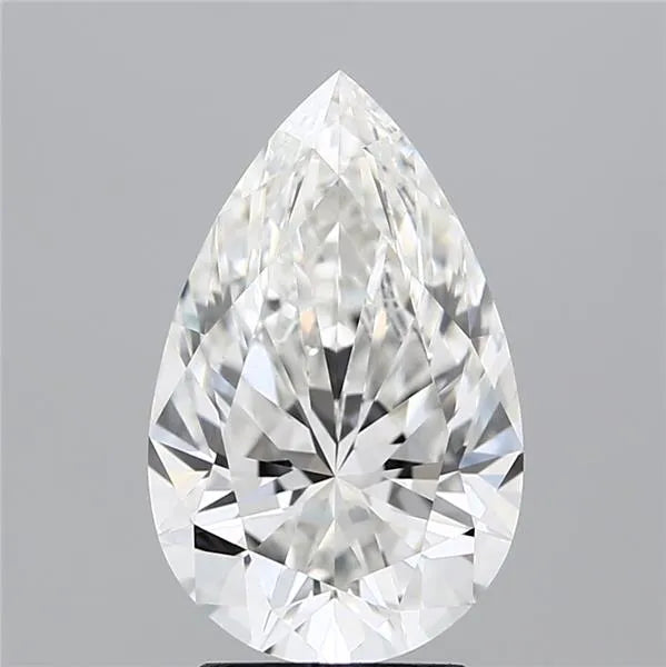 3.14ct Pear Lab Grown Diamond (Colour G, Clarity VVS2, IGI Certified)