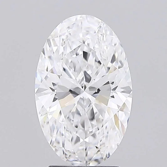3.16ct Oval Lab Grown Diamond (Colour D, Clarity VVS1, IGI Certified)