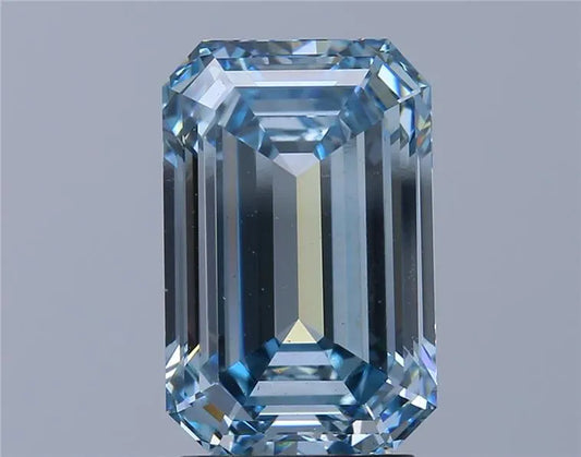 3.21ct Emerald Lab Grown Diamond (Colour Fancy Intense Blue, Clarity VS1, IGI Certified)