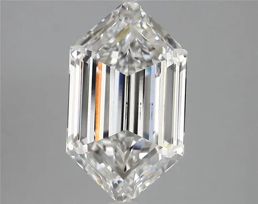 3.22ct Hexagonal Lab Grown Diamond (Colour F, Clarity VVS2, IGI Certified)