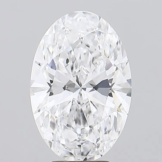 3.23ct Oval Lab Grown Diamond (Colour D, Clarity IF, IGI Certified)