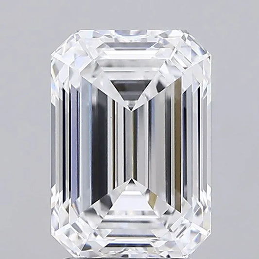 3.24ct Emerald Lab Grown Diamond (Colour D, Clarity VVS1, IGI Certified)