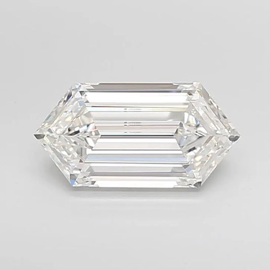 3.24ct Hexagonal Lab Grown Diamond (Colour F, Clarity VVS2, IGI Certified)