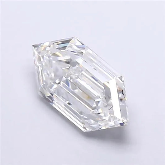 3.26ct Hexagonal Lab Grown Diamond (Colour D, Clarity VVS2, IGI Certified)