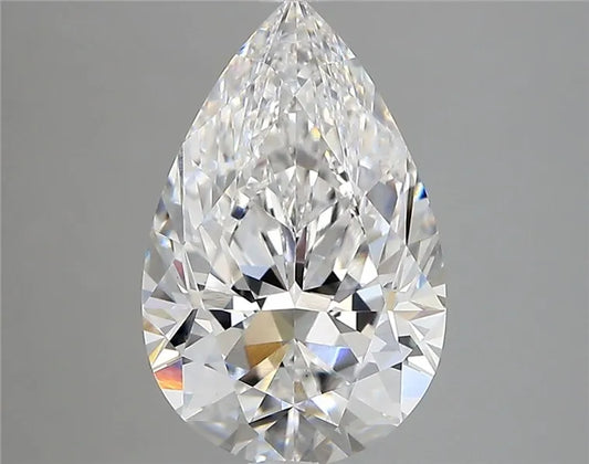 3.27ct Pear Lab Grown Diamond (Colour D, Clarity VVS2, IGI Certified)