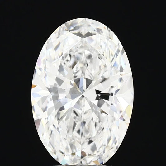 3.30ct Oval Lab Grown Diamond (Colour D, Clarity VVS2, IGI Certified)