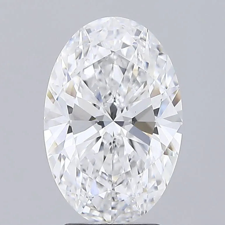 3.31ct Oval Lab Grown Diamond (Colour D, Clarity VVS2, IGI Certified)