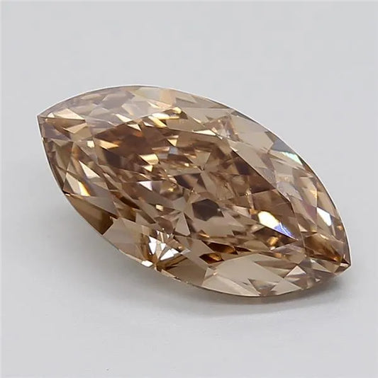 3.32ct Marquise Lab Grown Diamond (Colour Fancy Brown, Clarity VS1, IGI Certified)