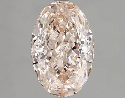 3.37ct Oval Lab Grown Diamond (Colour Fancy Intense Pink, Clarity VVS2, IGI Certified)