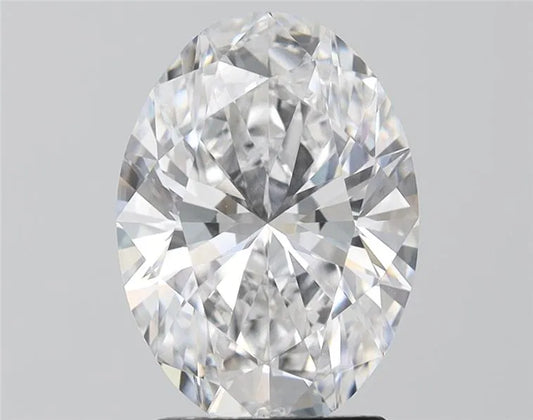 3.40ct Oval Lab Grown Diamond (Colour D, Clarity VVS2, IGI Certified)