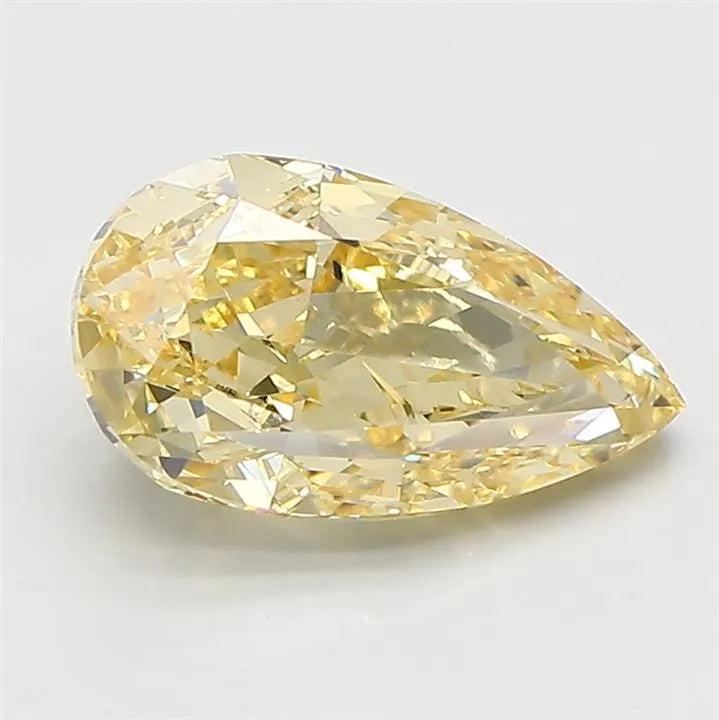 3.40ct Pear Lab Grown Diamond (Colour Fancy Intense Yellow, Clarity VS1, IGI Certified)