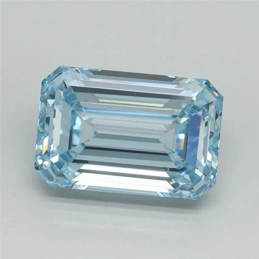 3.41ct Emerald Lab Grown Diamond (Colour Fancy Intense Blue, Clarity VVS2, IGI Certified)