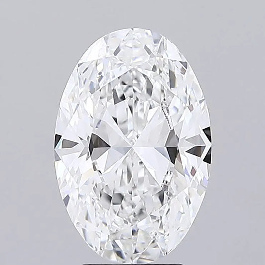 3.42ct Oval Lab Grown Diamond (Colour D, Clarity VVS2, IGI Certified)