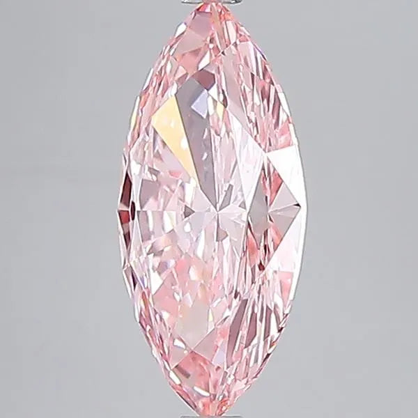 3.46ct Marquise Lab Grown Diamond (Colour Fancy Vivid Pink, Clarity VVS2, IGI Certified)