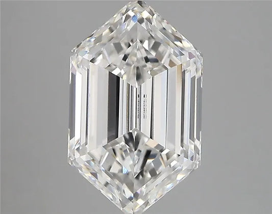 3.47ct Hexagonal Lab Grown Diamond (Colour F, Clarity VVS2, IGI Certified)