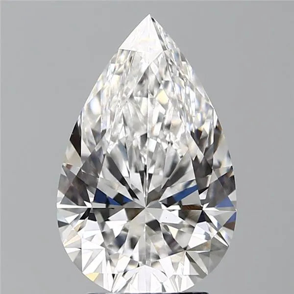 3.50ct Pear Lab Grown Diamond (Colour E, Clarity VVS2, IGI Certified)