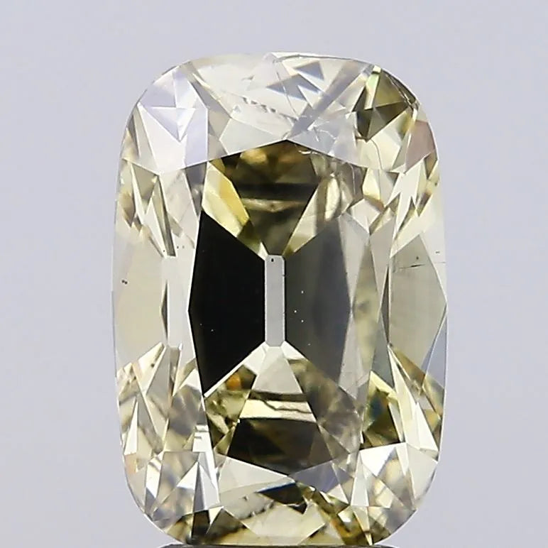 3.51ct Cushion brilliant Lab Grown Diamond (Colour Fancy Light Yellow, Clarity SI1, IGI Certified)