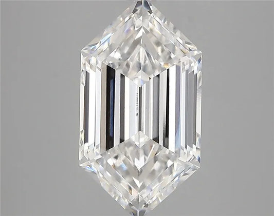 3.51ct Hexagonal Lab Grown Diamond (Colour E, Clarity VS1, IGI Certified)