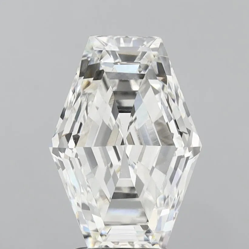 3.51ct Hexagonal Lab Grown Diamond (Colour G, Clarity VVS2, IGI Certified)