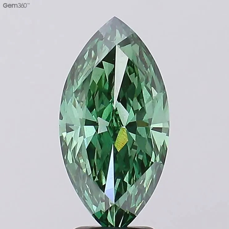 3.51ct Marquise Lab Grown Diamond (Colour Fancy Vivid Green, Clarity VS2, IGI Certified)