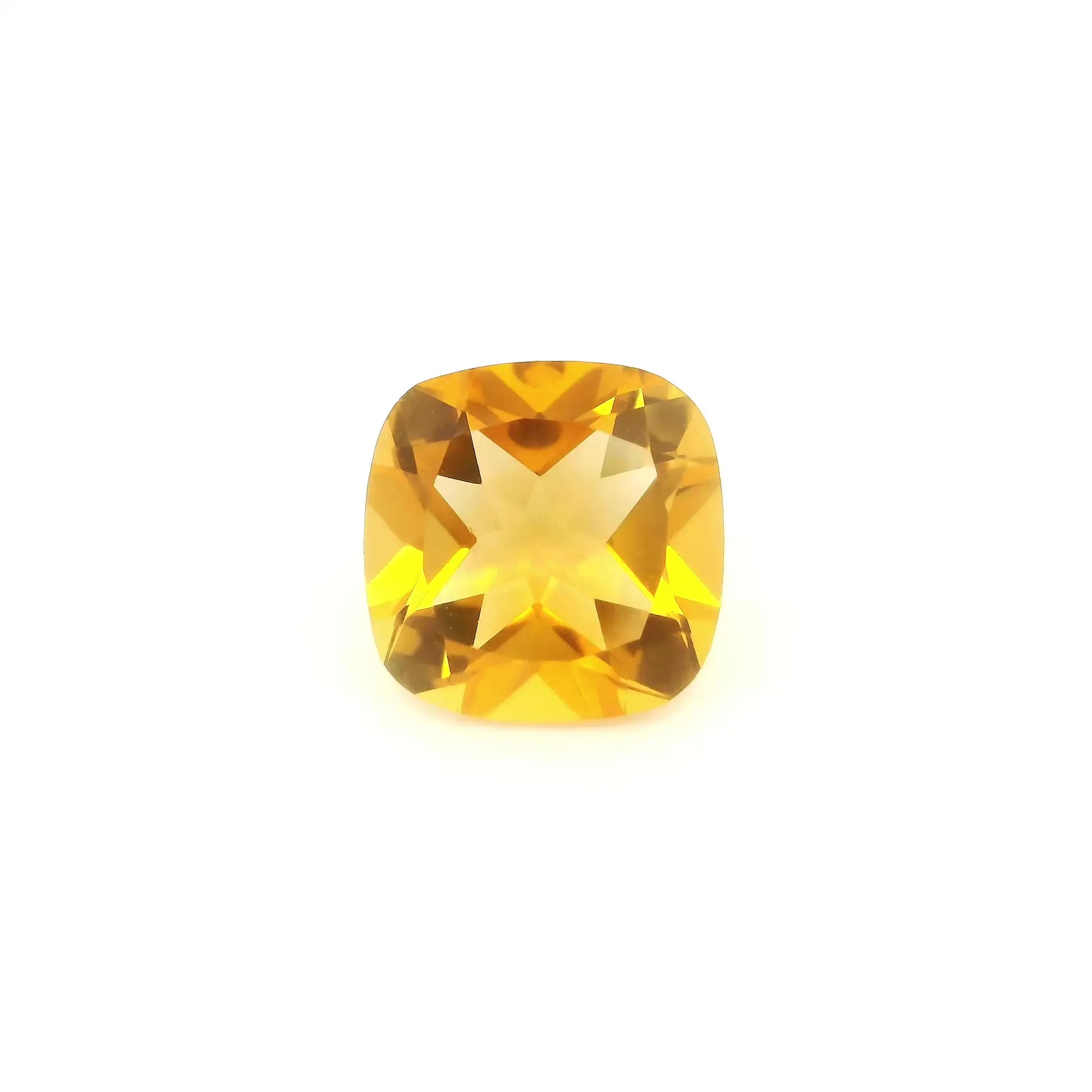 3.52ct Cushion Natural Citrine (Colour Yellow, Clarity Eye Clean, Cut Faceted)