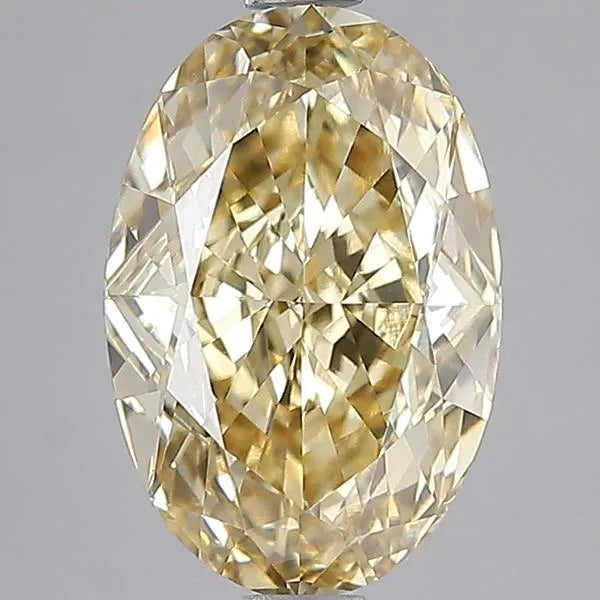 3.52ct Oval Lab Grown Diamond (Colour Fancy Intense Yellow, Clarity VS1, IGI Certified)