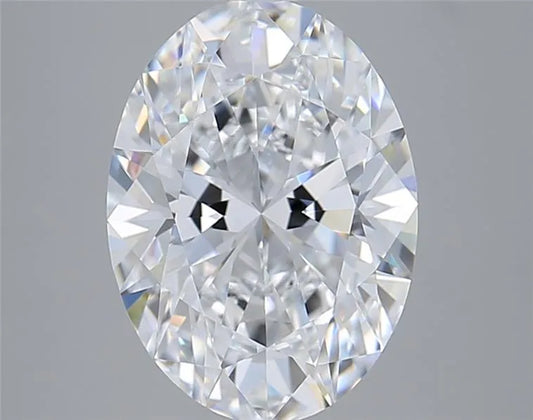 3.53ct Oval Lab Grown Diamond (Colour D, Clarity VVS1, IGI Certified)