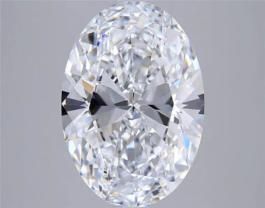 3.53ct Oval Lab Grown Diamond (Colour E, Clarity VVS1, IGI Certified)