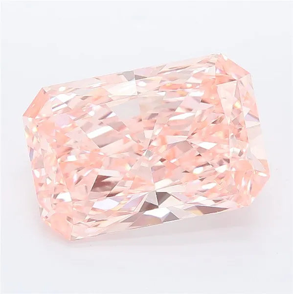 3.54ct Radiant Lab Grown Diamond (Colour Fancy Vivid Pink, Clarity VVS2, IGI Certified)