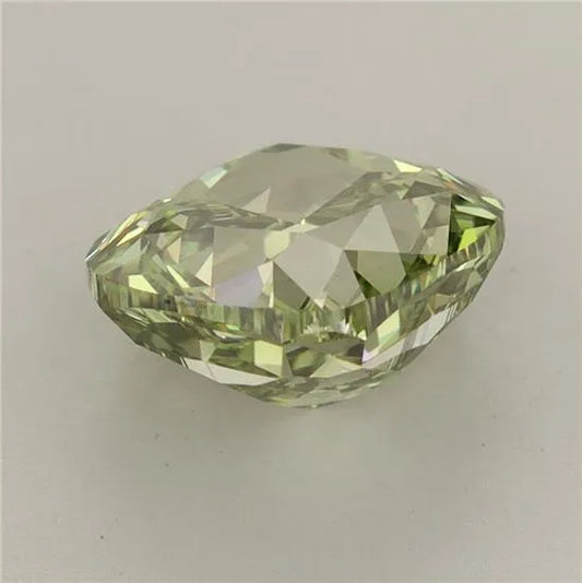3.56ct Cushion modified Lab Grown Diamond (Colour Fancy Vivid Green, Clarity VVS2, IGI Certified)
