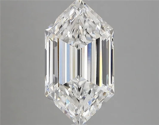 3.56ct Hexagonal Lab Grown Diamond (Colour E, Clarity VVS2, IGI Certified)