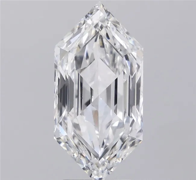 3.57ct Hexagonal Lab Grown Diamond (Colour E, Clarity VVS2, IGI Certified)