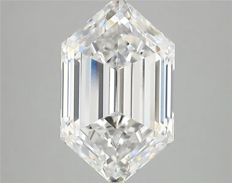 3.57ct Hexagonal Lab Grown Diamond (Colour E, Clarity VVS2, IGI Certified)