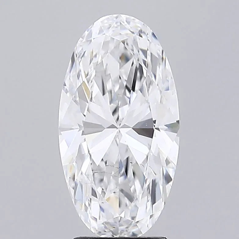 3.57ct Oval Lab Grown Diamond (Colour E, Clarity VS2, IGI Certified)